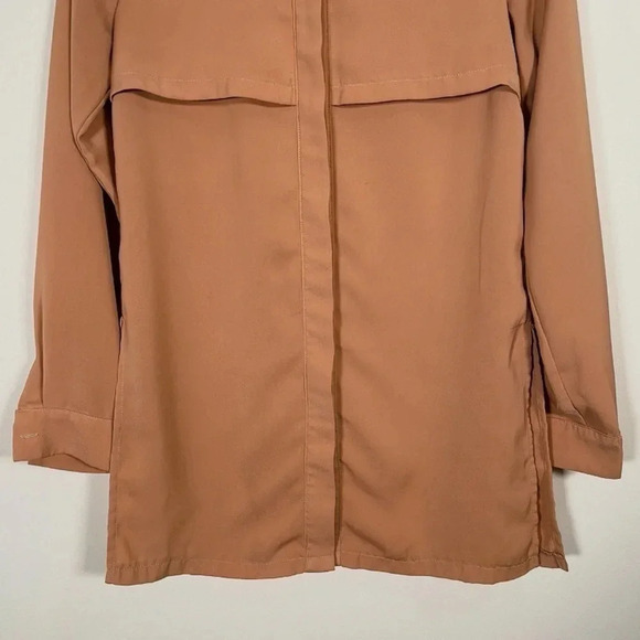 Missguided  Button Down Brown Oversized Shirt - Picture 4 of 12